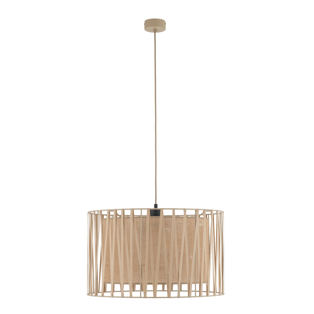 Lustră TK Lighting Harmony, nisip, iută, 3 x E27, 11461