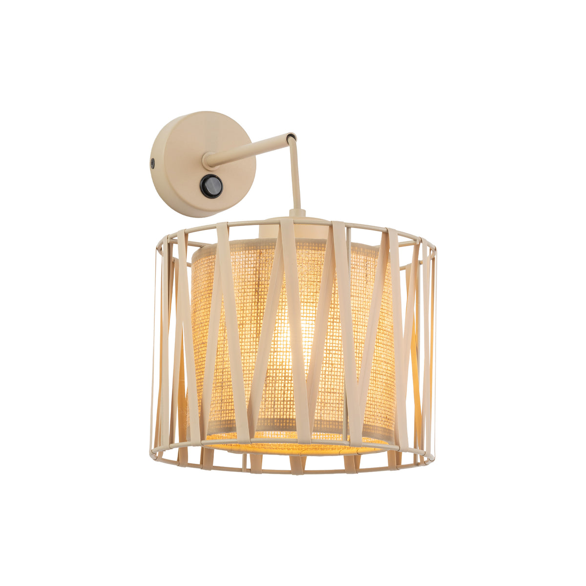 Aplică TK Lighting Harmony, nisip, iută, 11462
