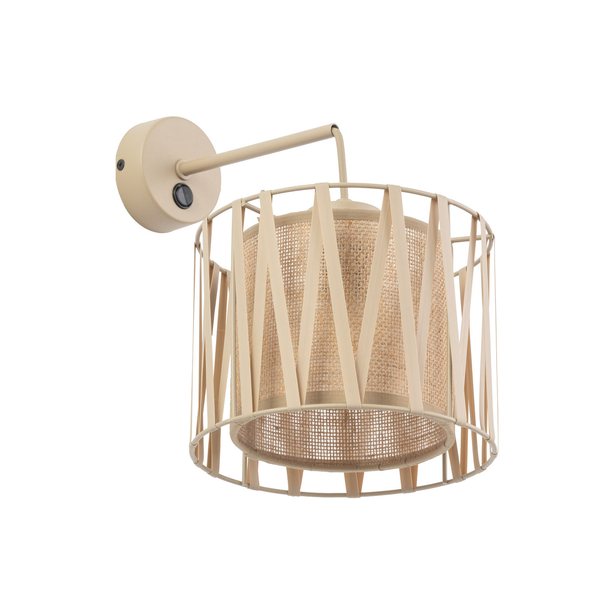 Aplică TK Lighting Harmony, nisip, iută, 11462