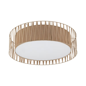 Plafonieră TK Lighting Harmony, nisip, iută, 6 x E27, 11463