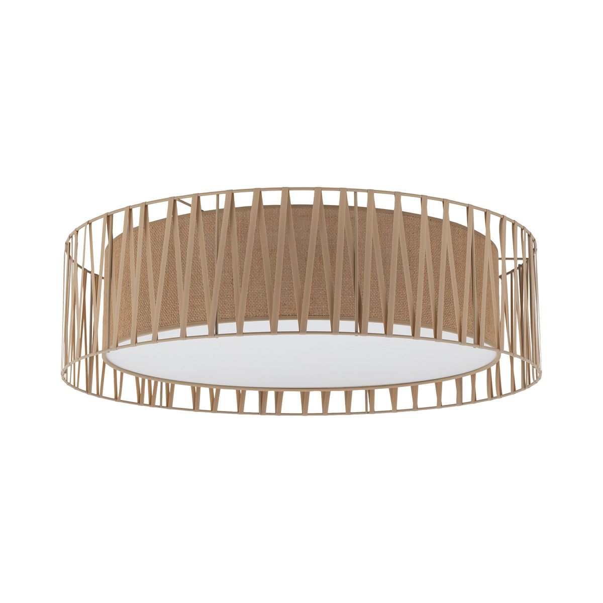 Plafonieră TK Lighting Harmony, nisip, iută, 6 x E27, 11463