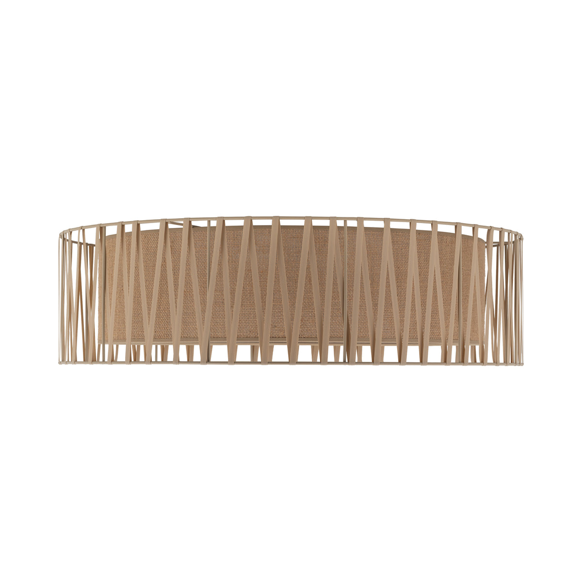 Plafonieră TK Lighting Harmony, nisip, iută, 6 x E27, 11463