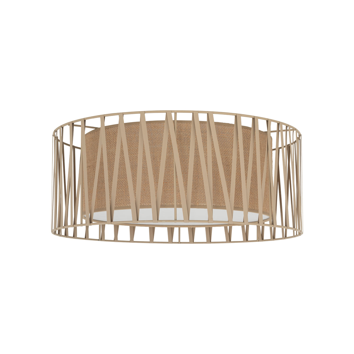 Plafonieră TK Lighting Harmony, nisip, iută, 4 x E27, 11464