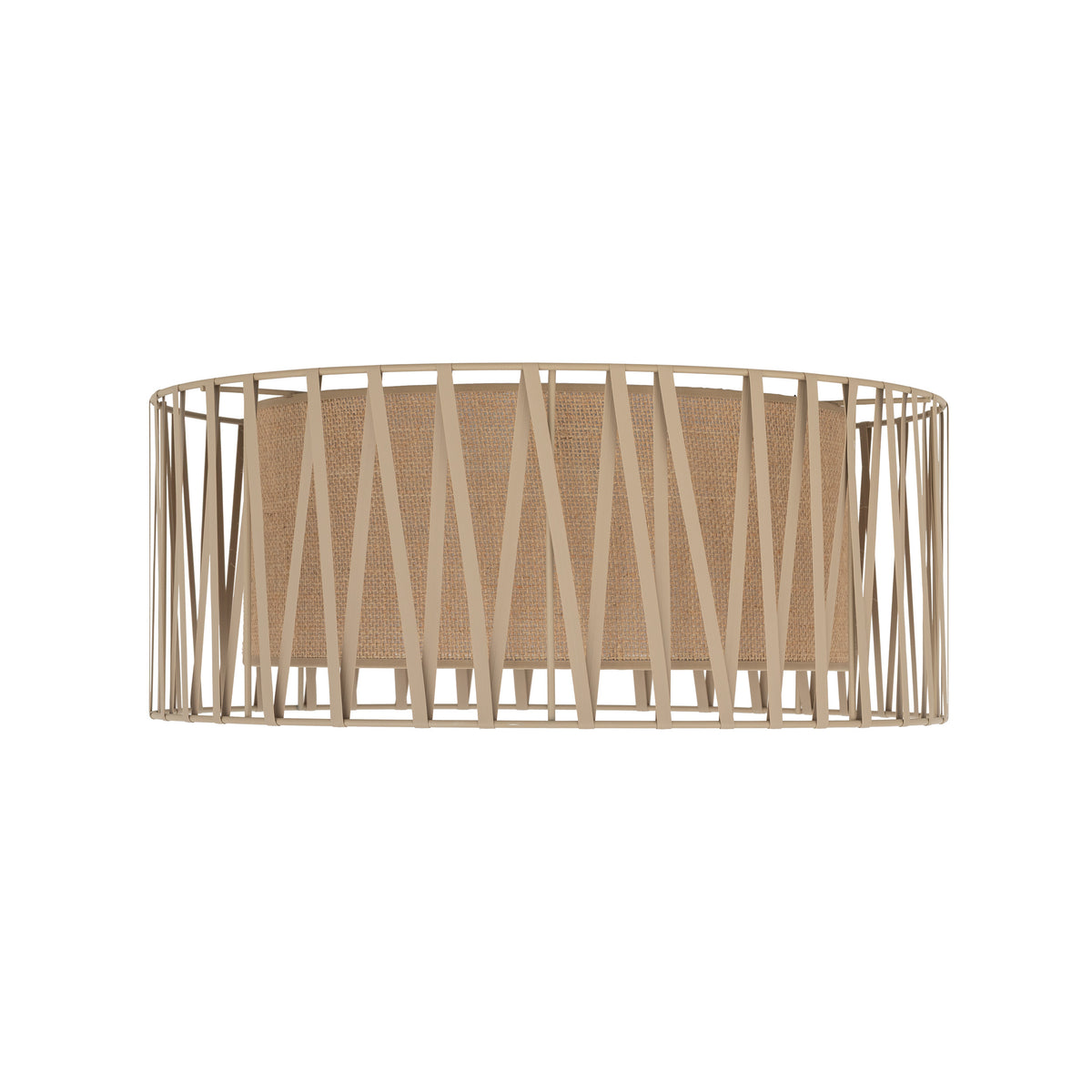 Plafonieră TK Lighting Harmony, nisip, iută, 4 x E27, 11464