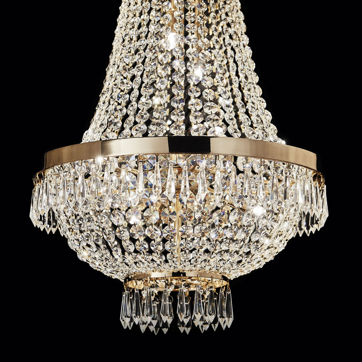 Lustră Ideal Lux Caesar SP12, auriu, 114743