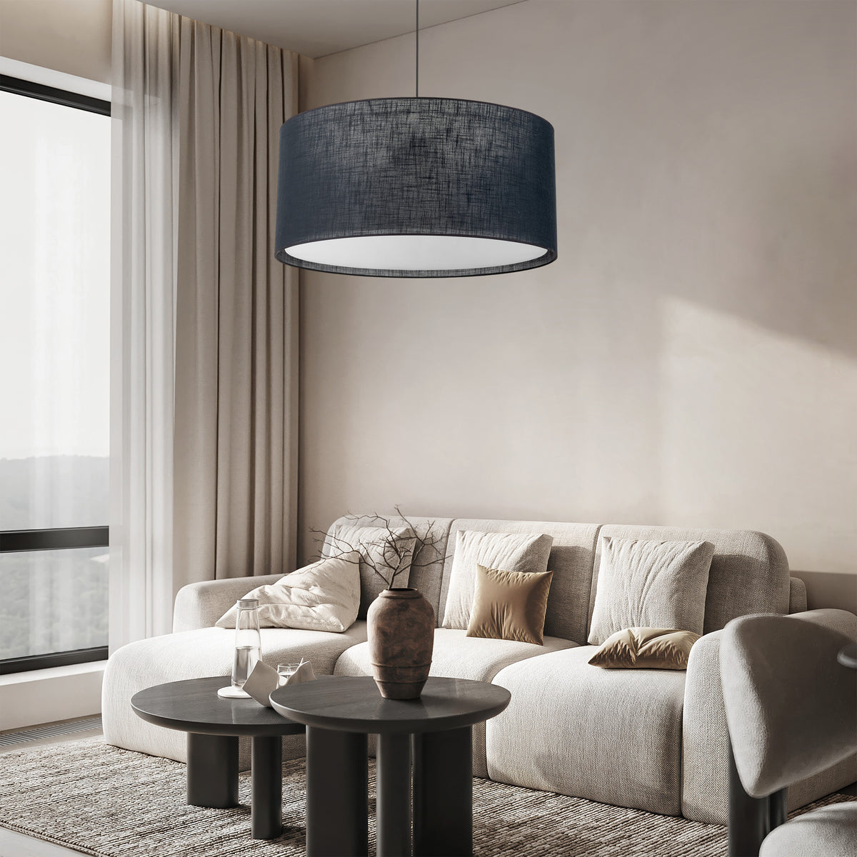 Lustră TK Lighting Largo, negru, 3 x E27, 11486