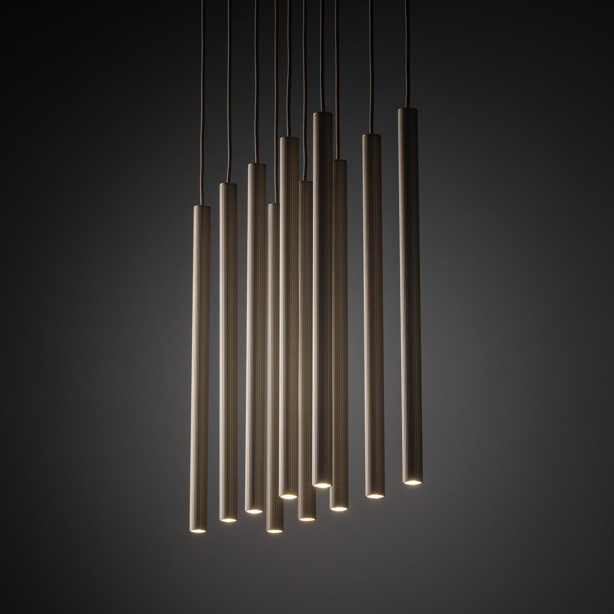 Lustră TK Lighting Ferro Bară, nisip, șampanie, 10 x G9, 11491