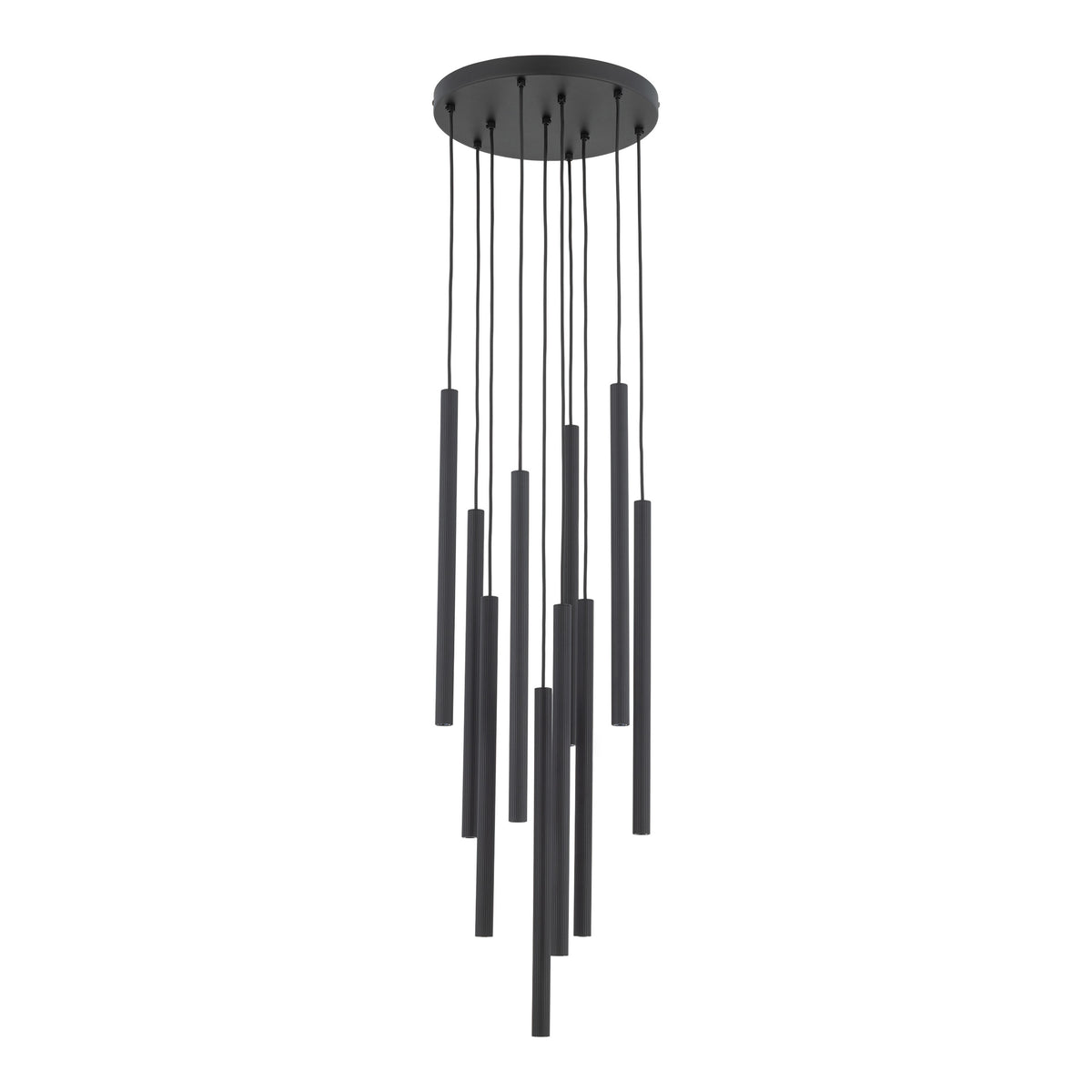 Lustră TK Lighting Ferro Rotund, negru, 10 x G9, 11492