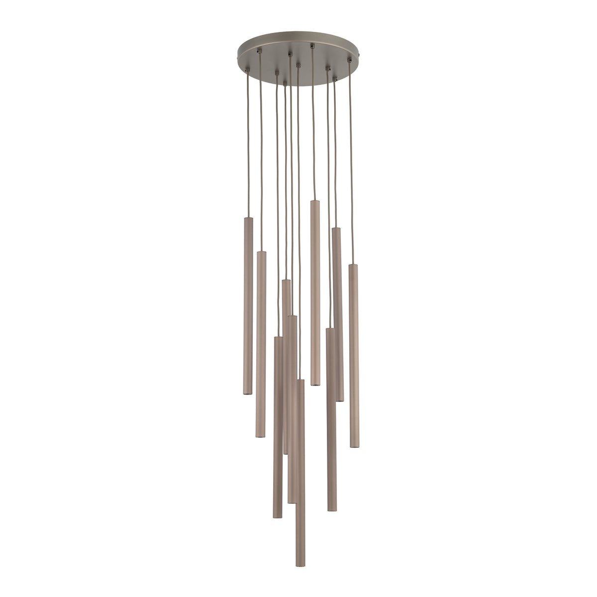 Lustră TK Lighting Ferro Rotund, maro, 10 x G9, 11493