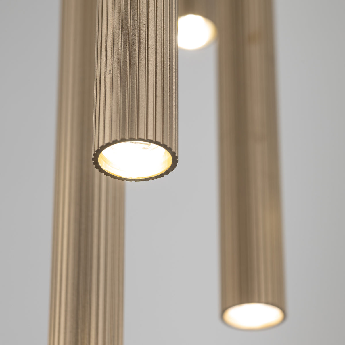 Lustră TK Lighting Ferro Rotund, nisip, șampanie, 10 x G9, 11494