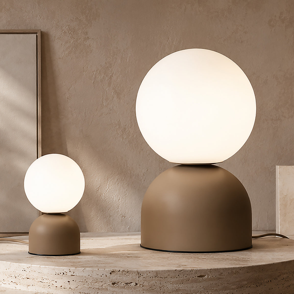 Veioză TK Lighting Miki Big, nisip, 11498