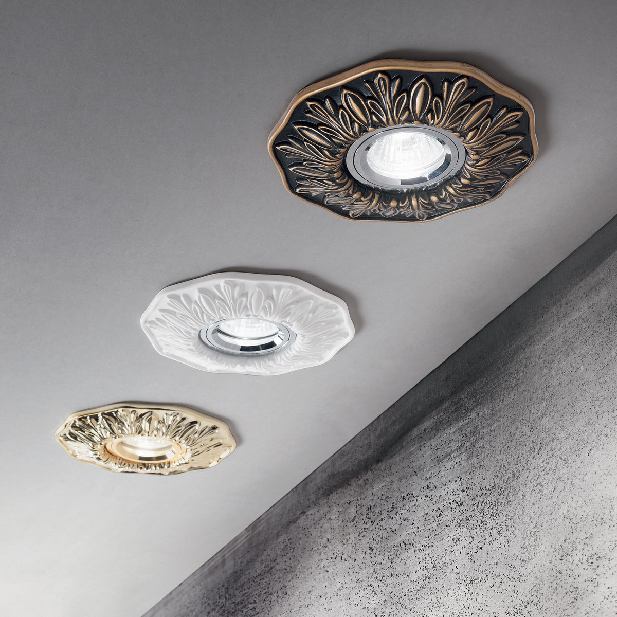 Spot încastrat Ideal Lux Polka, brunat, 115580