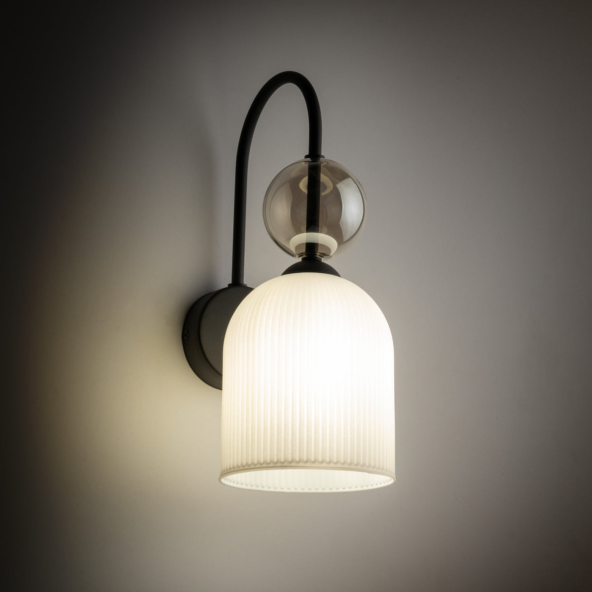 Aplică TK Lighting Sophia, coniac, alb, 11587