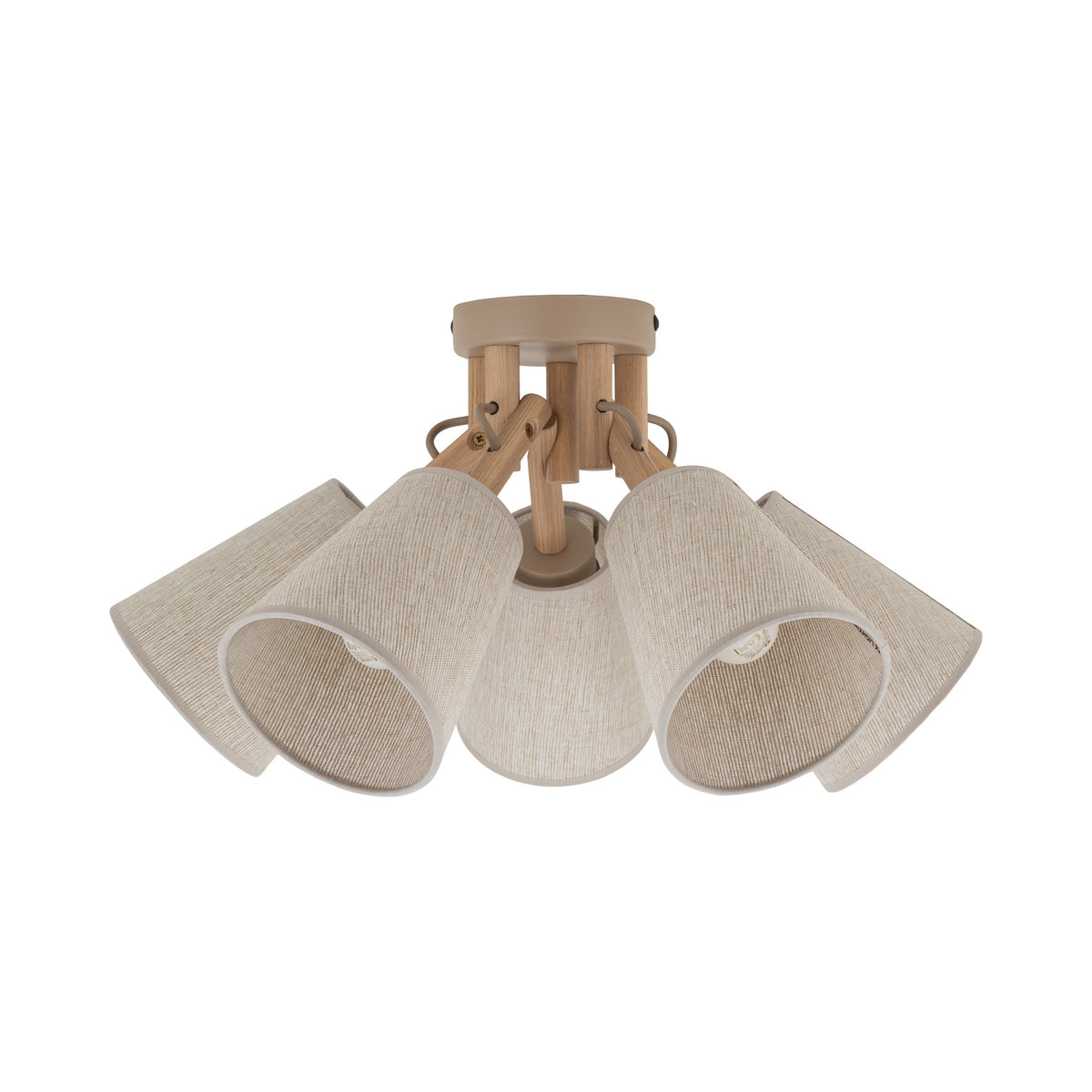 Plafonieră TK Lighting Vaio, nisip, 5 x E27, 11606