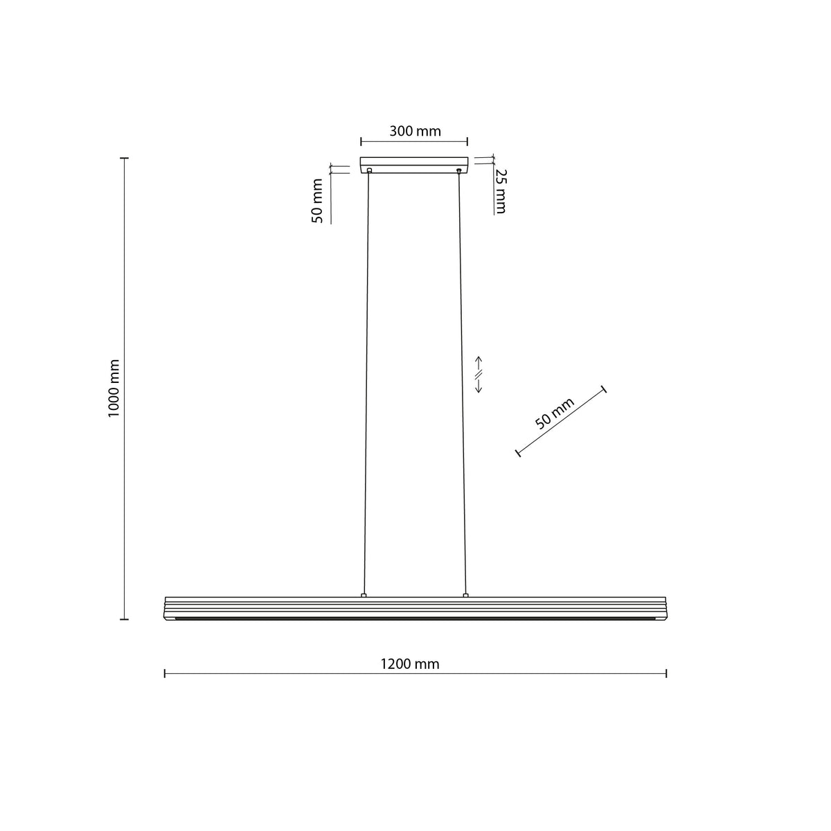 Pendul TK Lighting Viga Szczotkowana, lemn, pin, nuc, 11653
