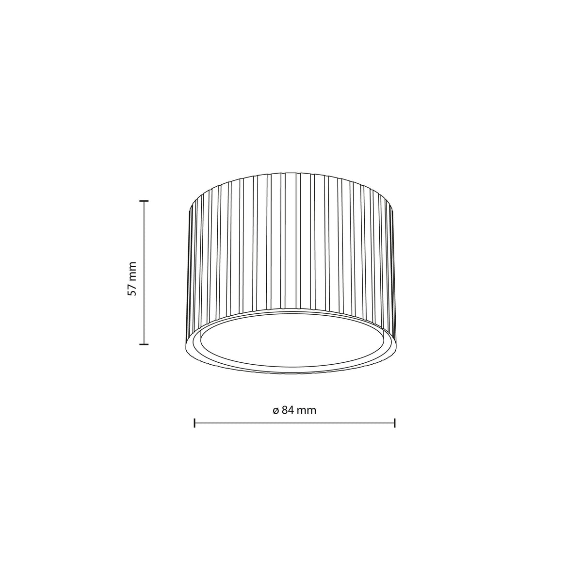 Plafonieră TK Lighting Ferro Downlight, negru, 11655