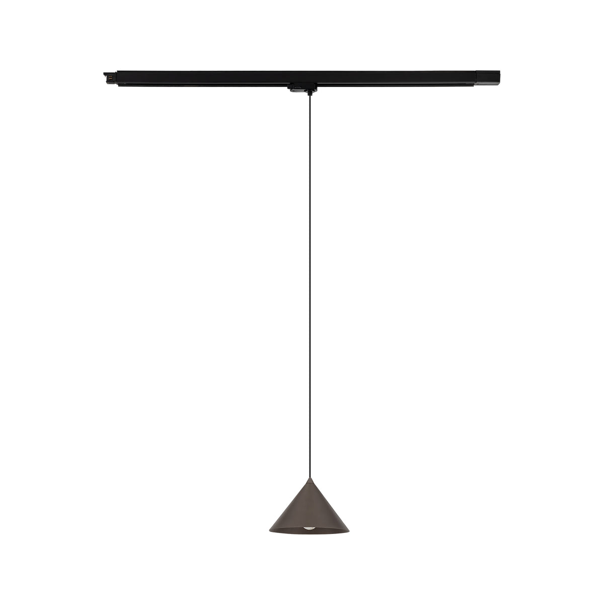 Spot pe șină TK Lighting Tracer Trifazat Cono, maro, 11686