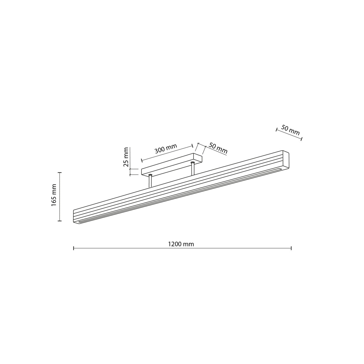 Plafonieră TK Lighting Viga Szczotkowana Postarzana Suftowa, lemn, pin, 11691