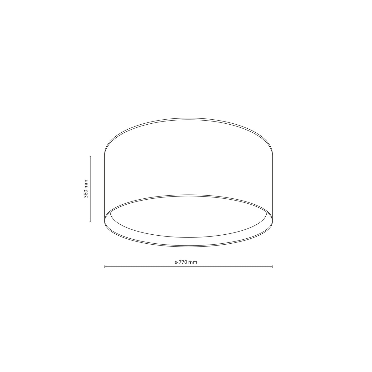 Plafonieră TK Lighting Largo, bej, 6 x E27, 11698