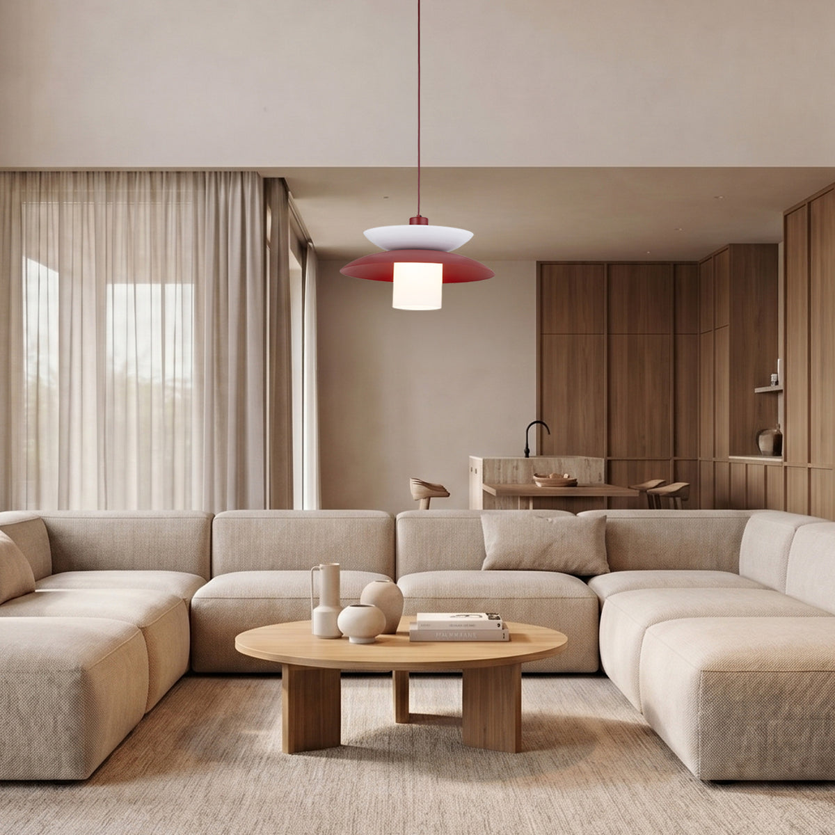 Pendul TK Lighting Verado 1, burgund, 11768
