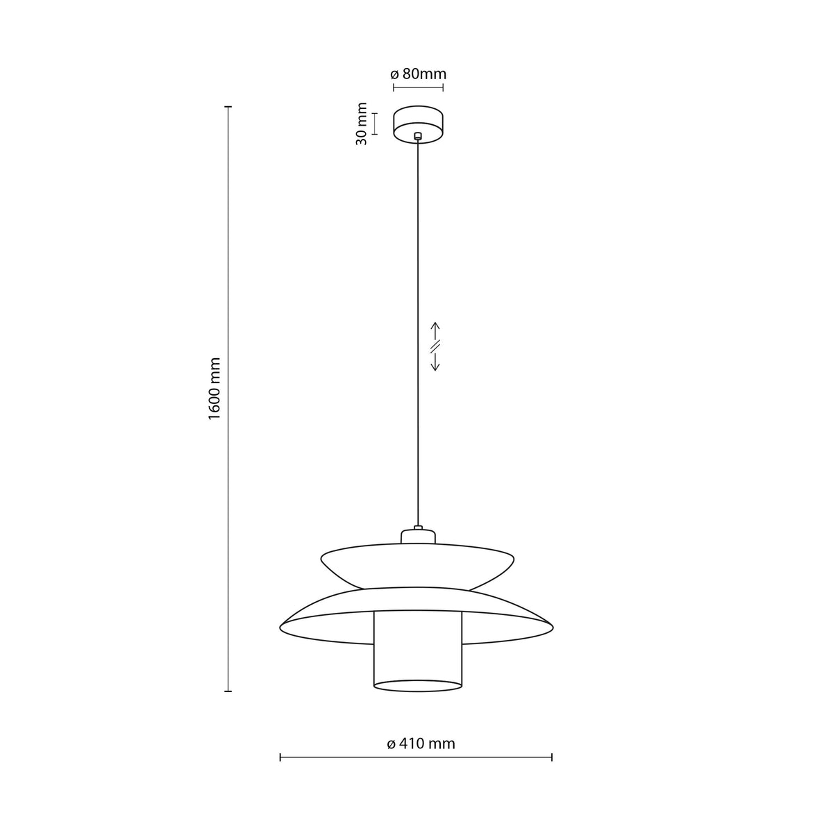 Pendul TK Lighting Verado 1, burgund, 11768