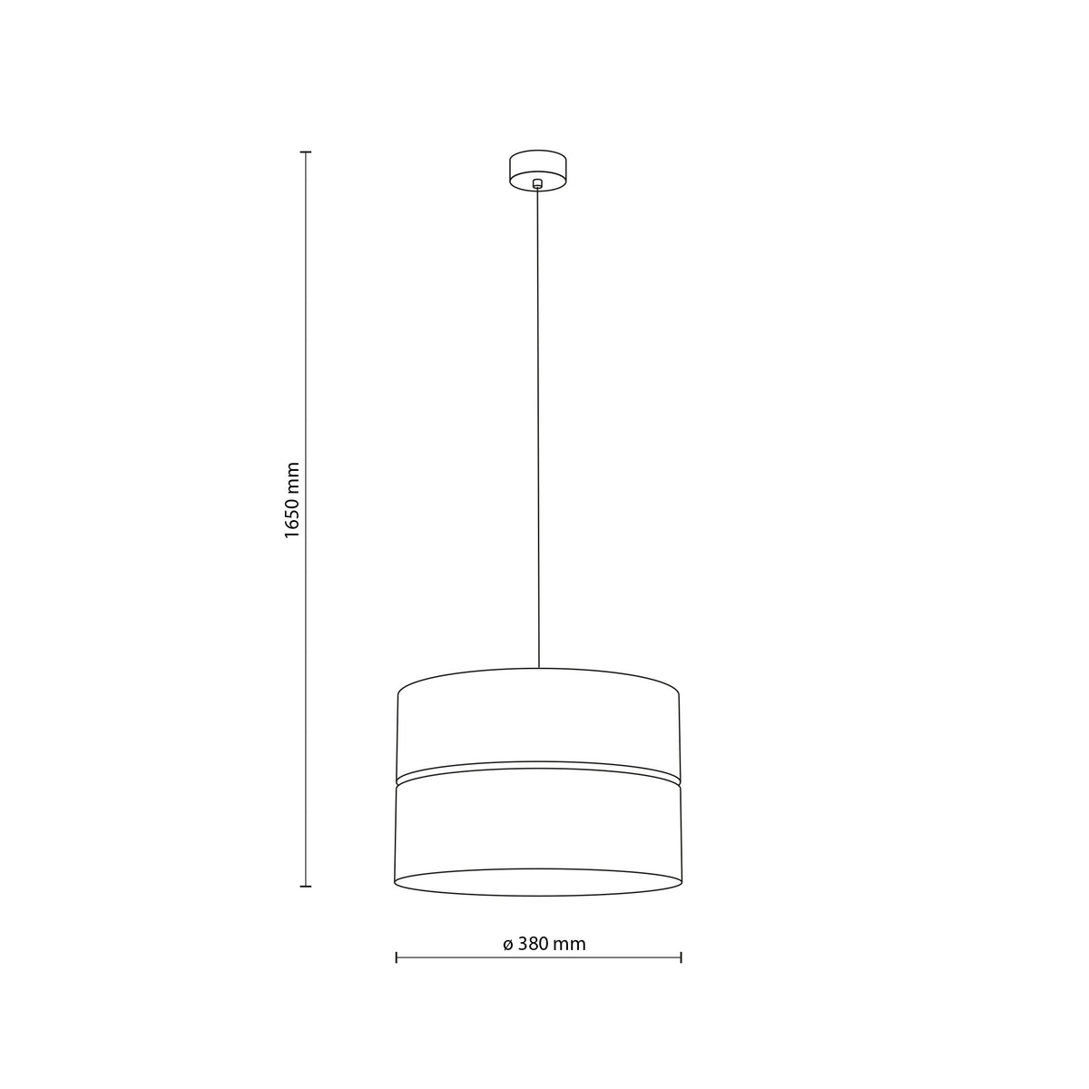 Pendul TK Lighting Dorma, lemn, iută, 11786