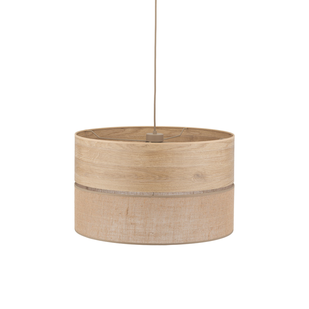 Pendul TK Lighting Dorma, lemn, iută, 11787