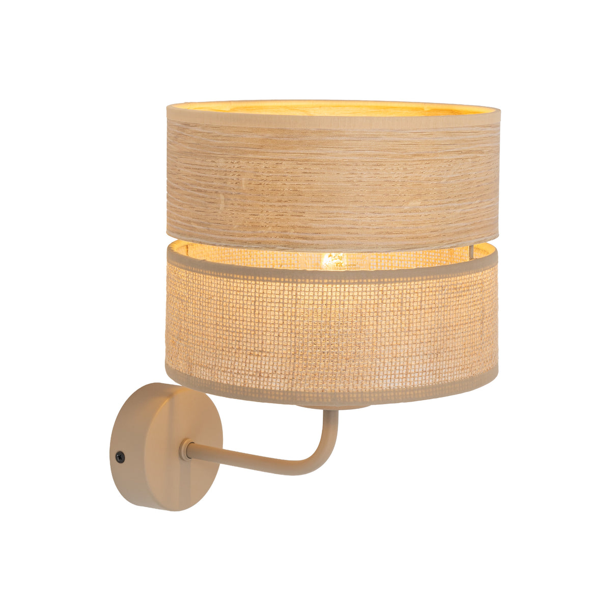Aplică TK Lighting Dorma, lemn, iută, 11788
