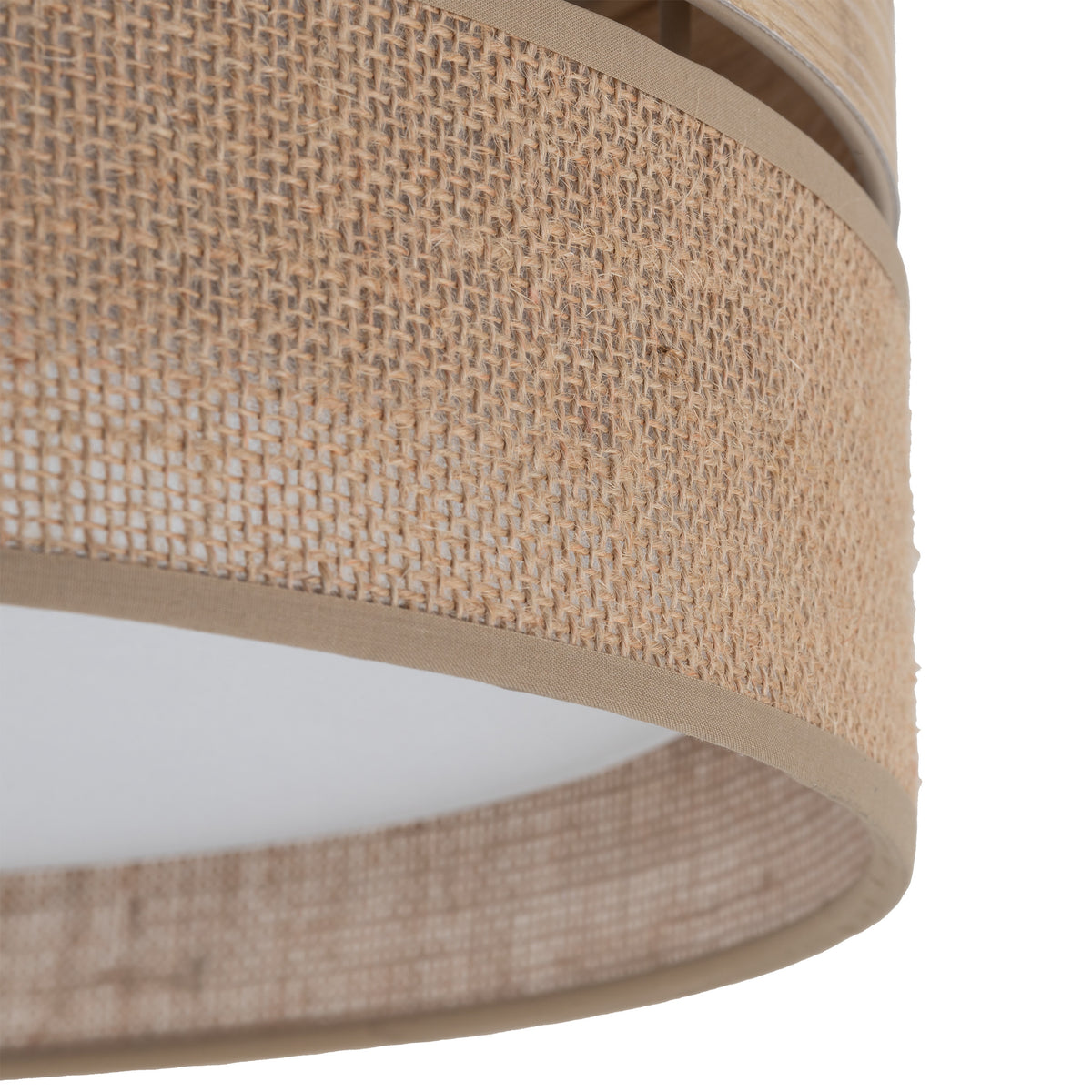 Plafonieră TK Lighting Dorma, lemn, iută, 4 x E27, 11790