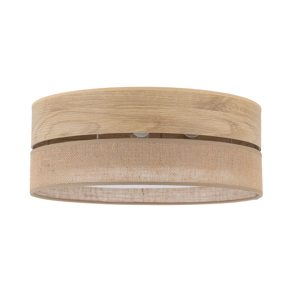 Plafonieră TK Lighting Dorma, lemn, iută, 4 x E27, 11790