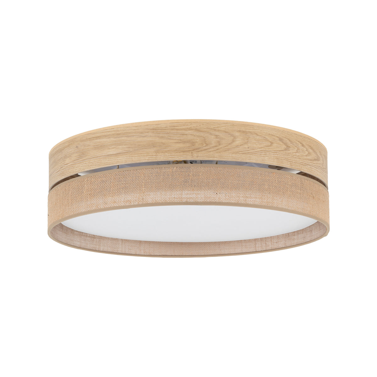 Plafonieră TK Lighting Dorma, lemn, iută, 4 x E27, 11791