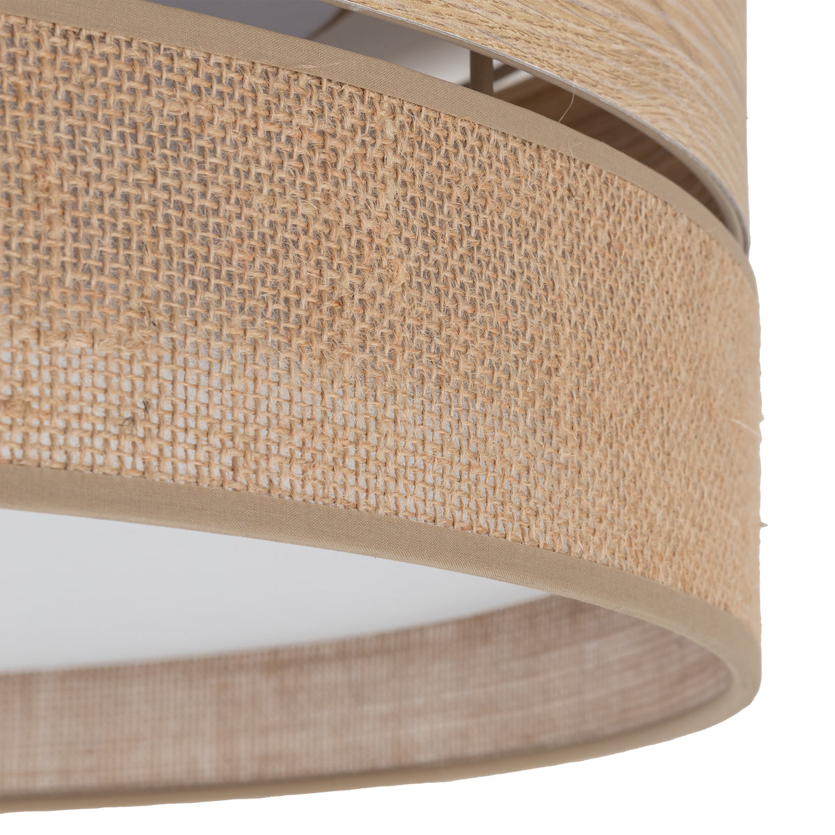 Plafonieră TK Lighting Dorma, lemn, iută, 4 x E27, 11791