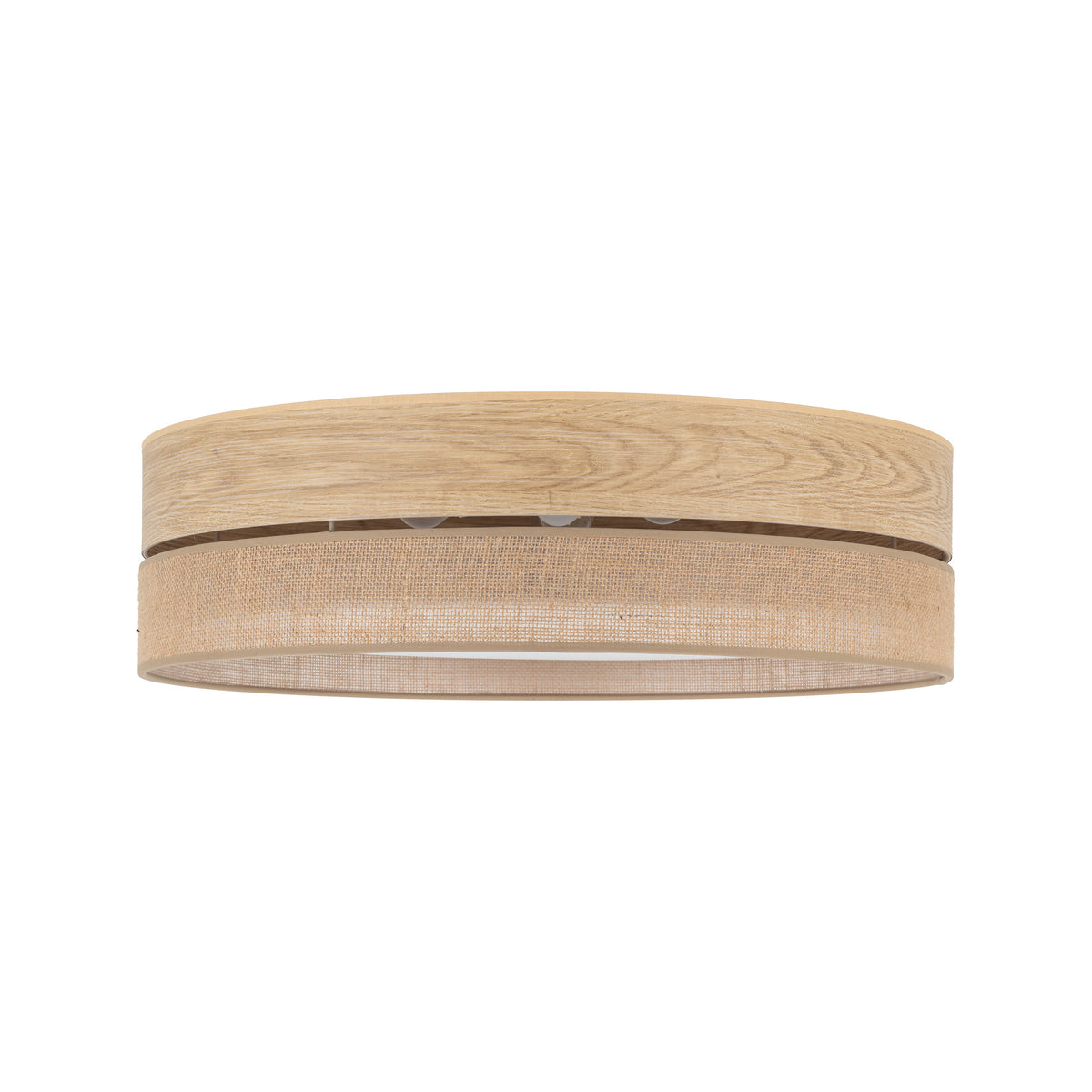 Plafonieră TK Lighting Dorma, lemn, iută, 4 x E27, 11791