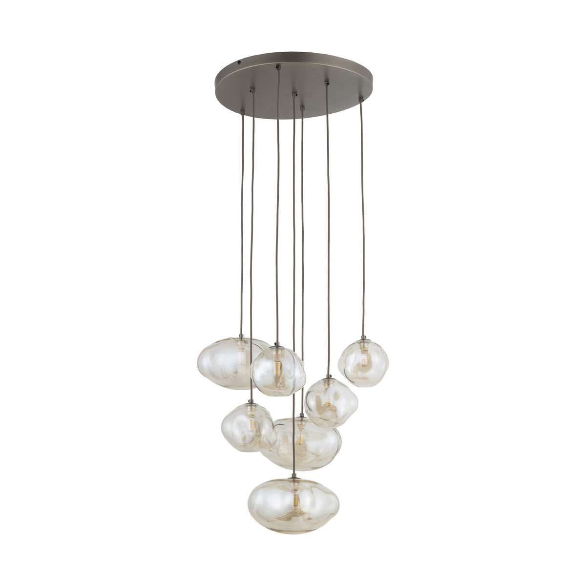 Lustră TK Lighting Nebia, maro, 7 x G9, 11792