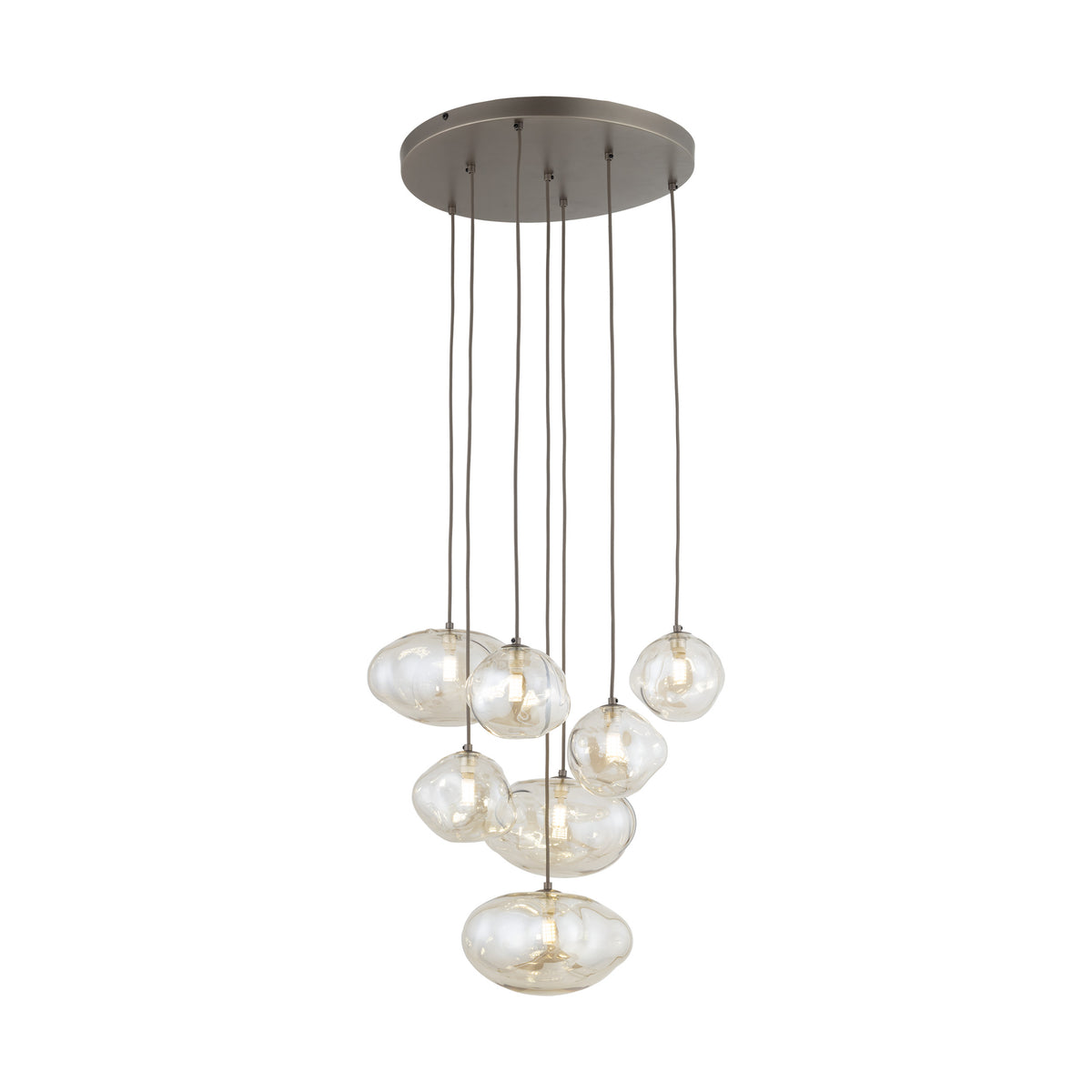 Lustră TK Lighting Nebia, maro, 7 x G9, 11792