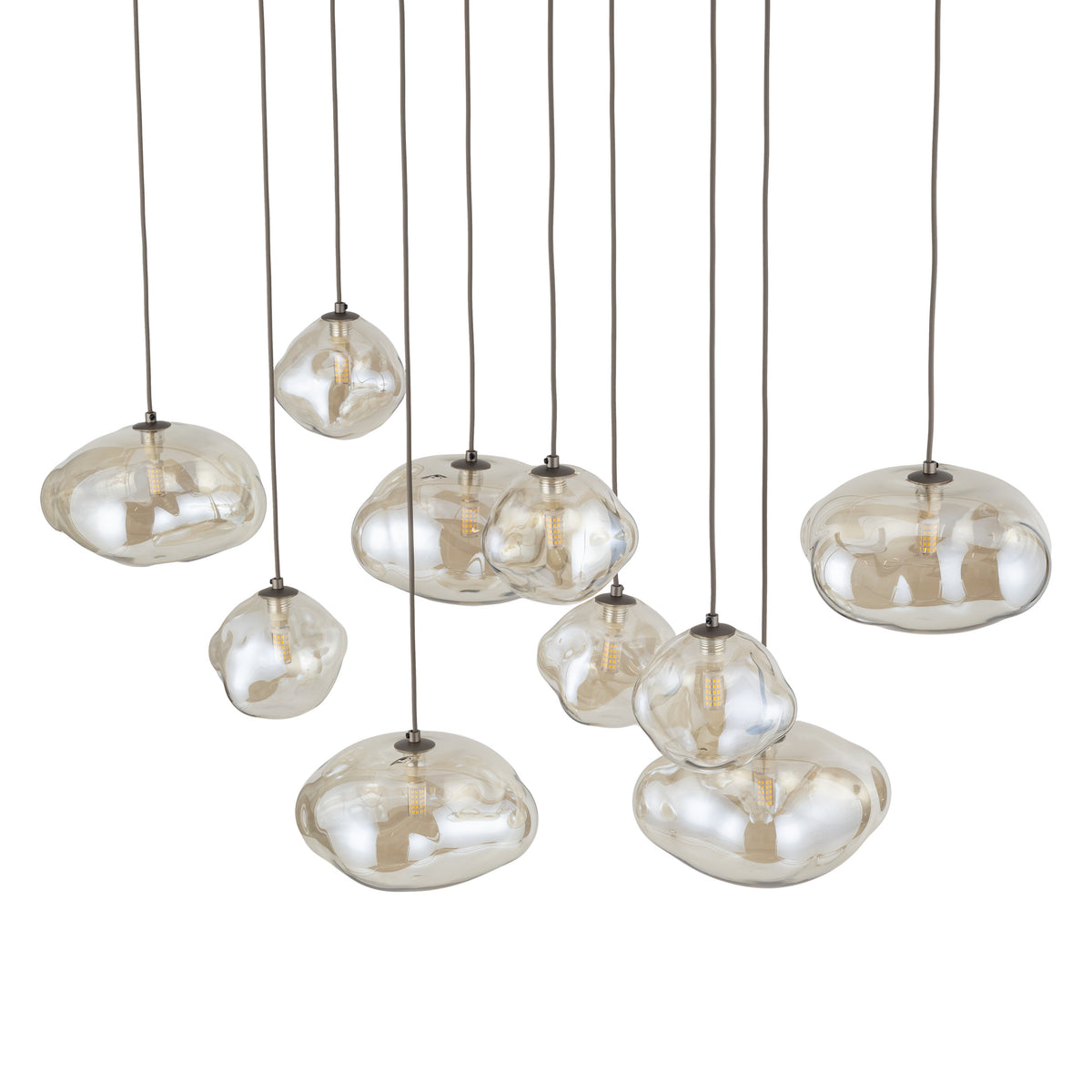 Lustră TK Lighting Nebia, maro, 10 x G9, 11793
