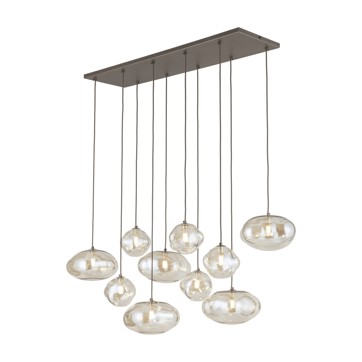 Lustră TK Lighting Nebia, maro, 10 x G9, 11793