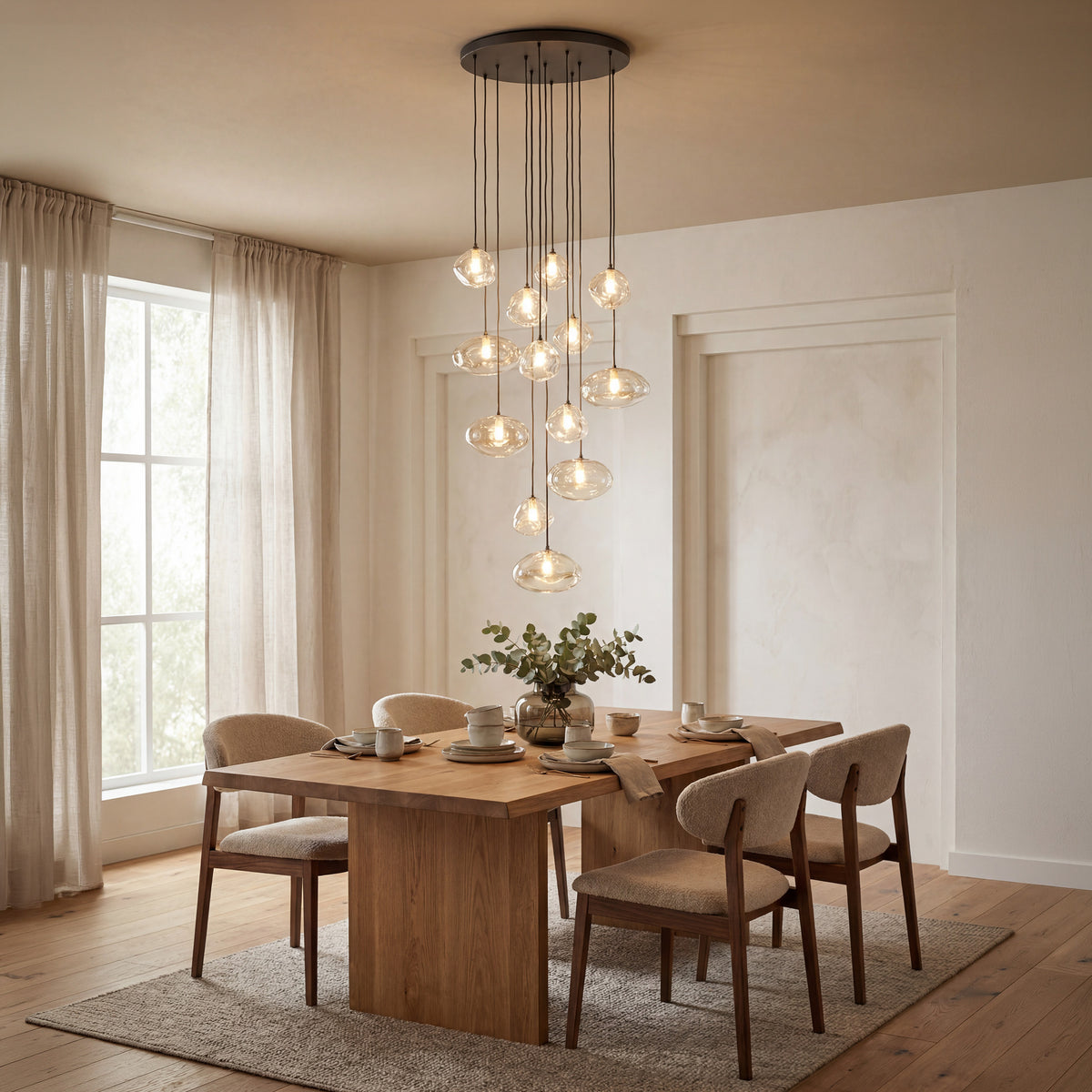 Lustră TK Lighting Nebia, maro, 13 x G9, 11794
