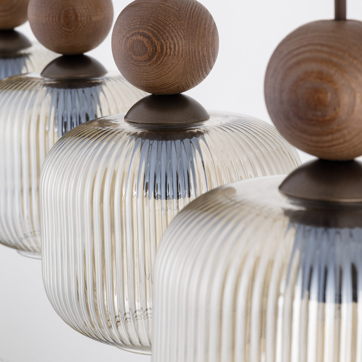 Lustră TK Lighting Ballo Bară, nuc, 4 x E14, 11839