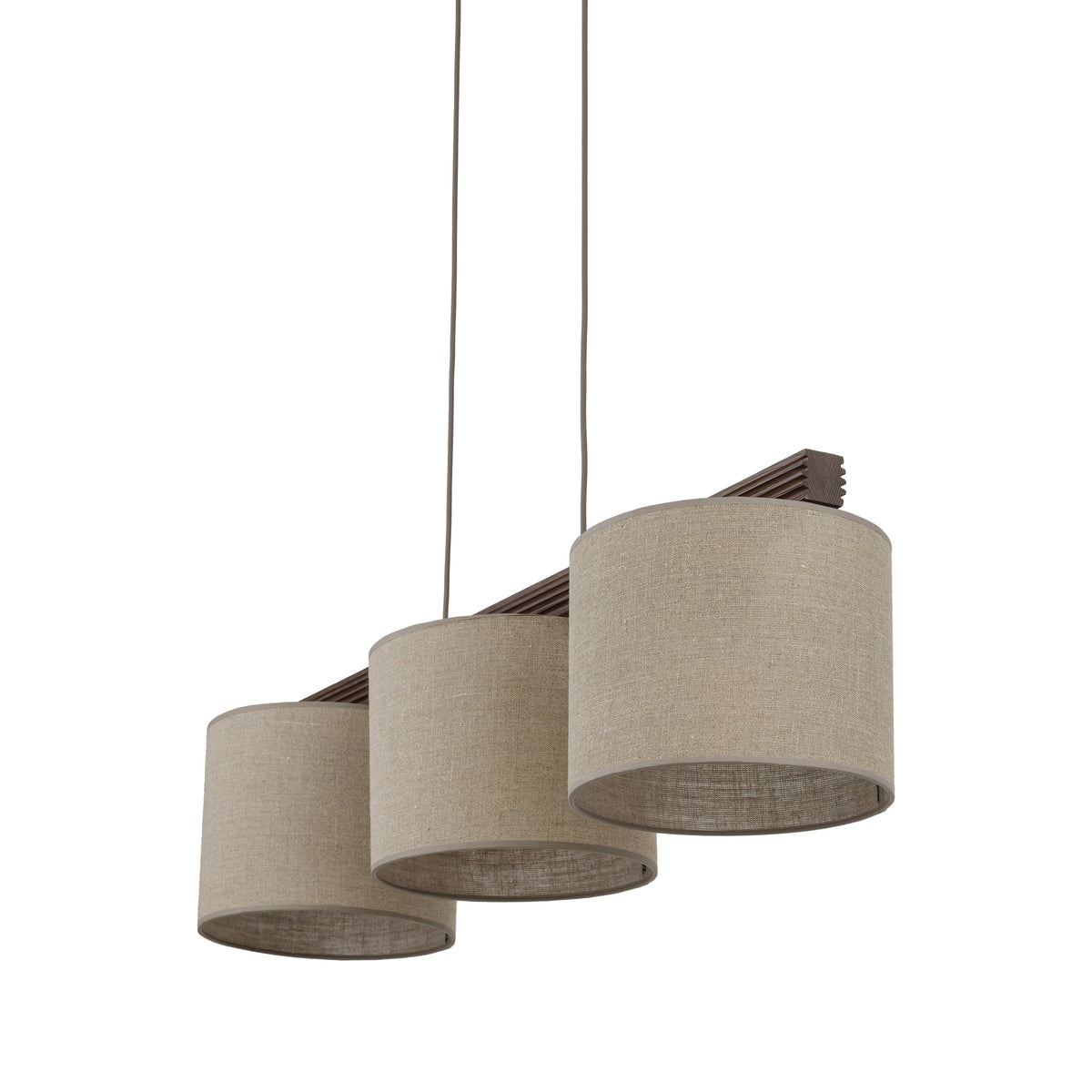Lustră TK Lighting Viga Shade, nuc, 3 x E27, 11843