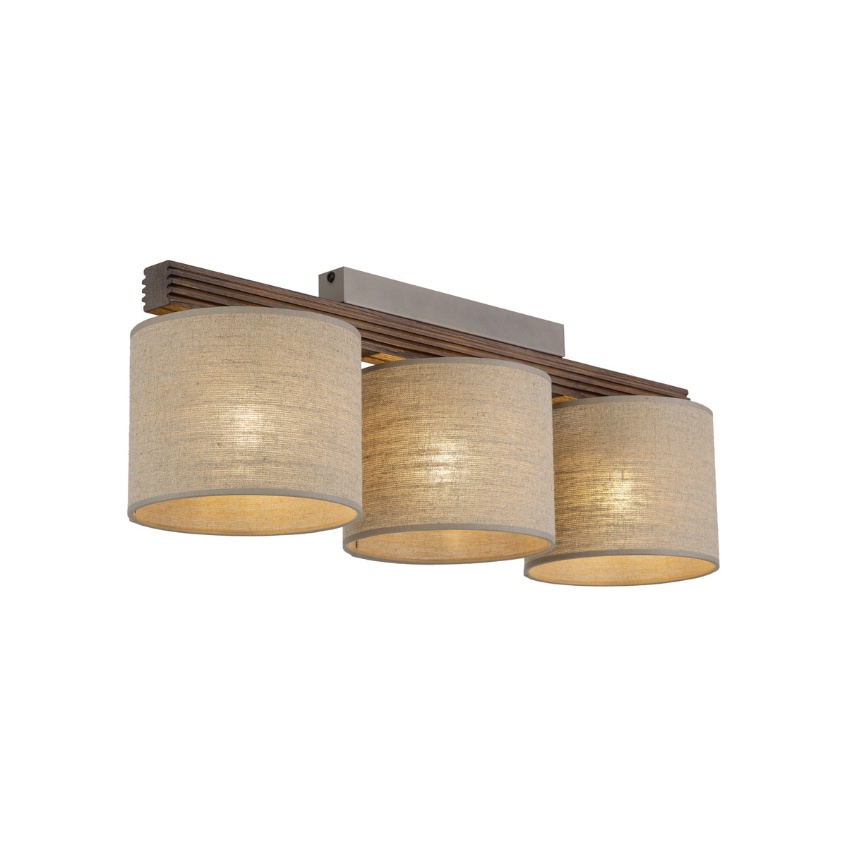Plafonieră TK Lighting Viga Shade, nuc, 3 x E27, 11846
