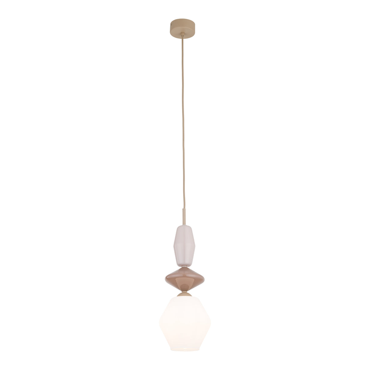 Pendul TK Lighting Zen Fuso, nisip, alb, 11860