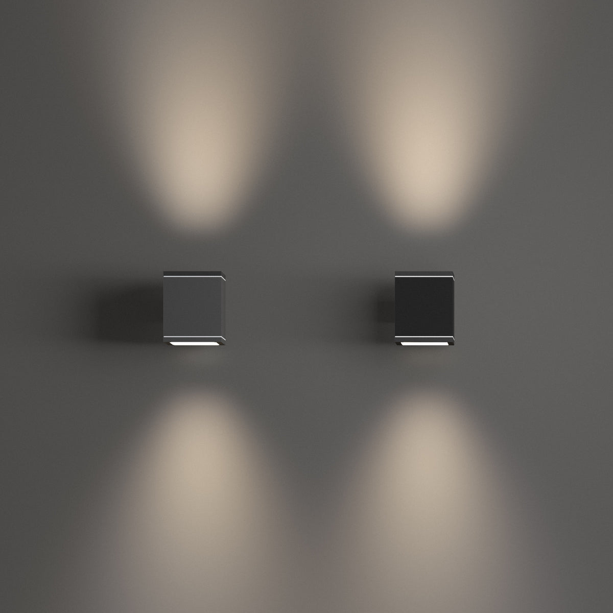 Aplică de exterior Ideal Lux Snif AP1 Square, gri, 118666