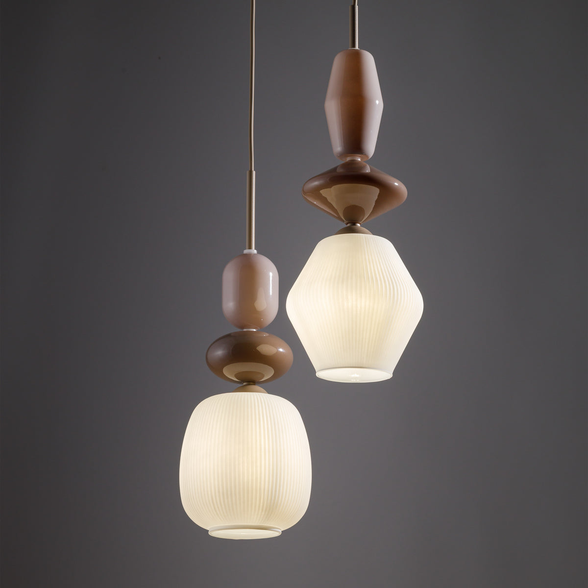 Pendul TK Lighting Zen Botti, nisip, alb, 11870