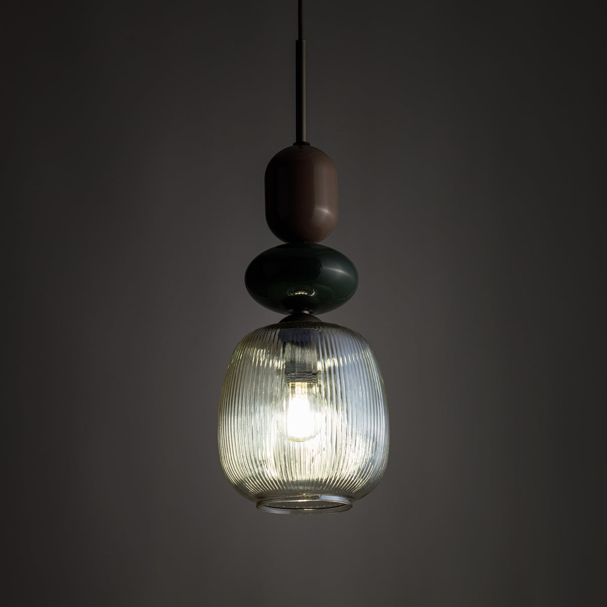 Pendul TK Lighting Zen Botti, maro, coniac, 11875