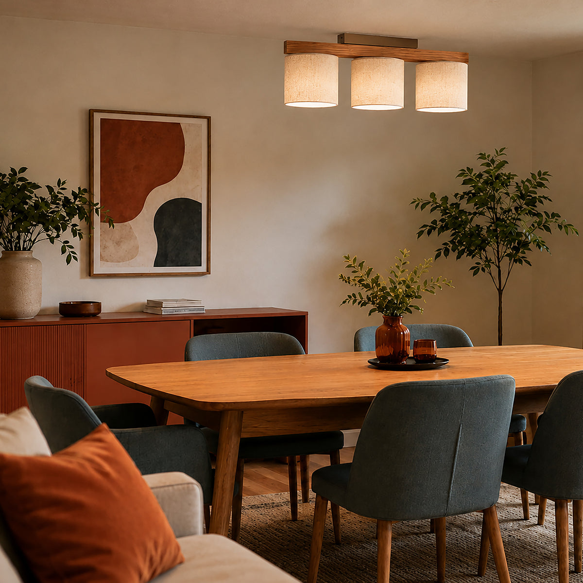 Plafonieră TK Lighting Viga Shade, pin, 3 x E27, 11880