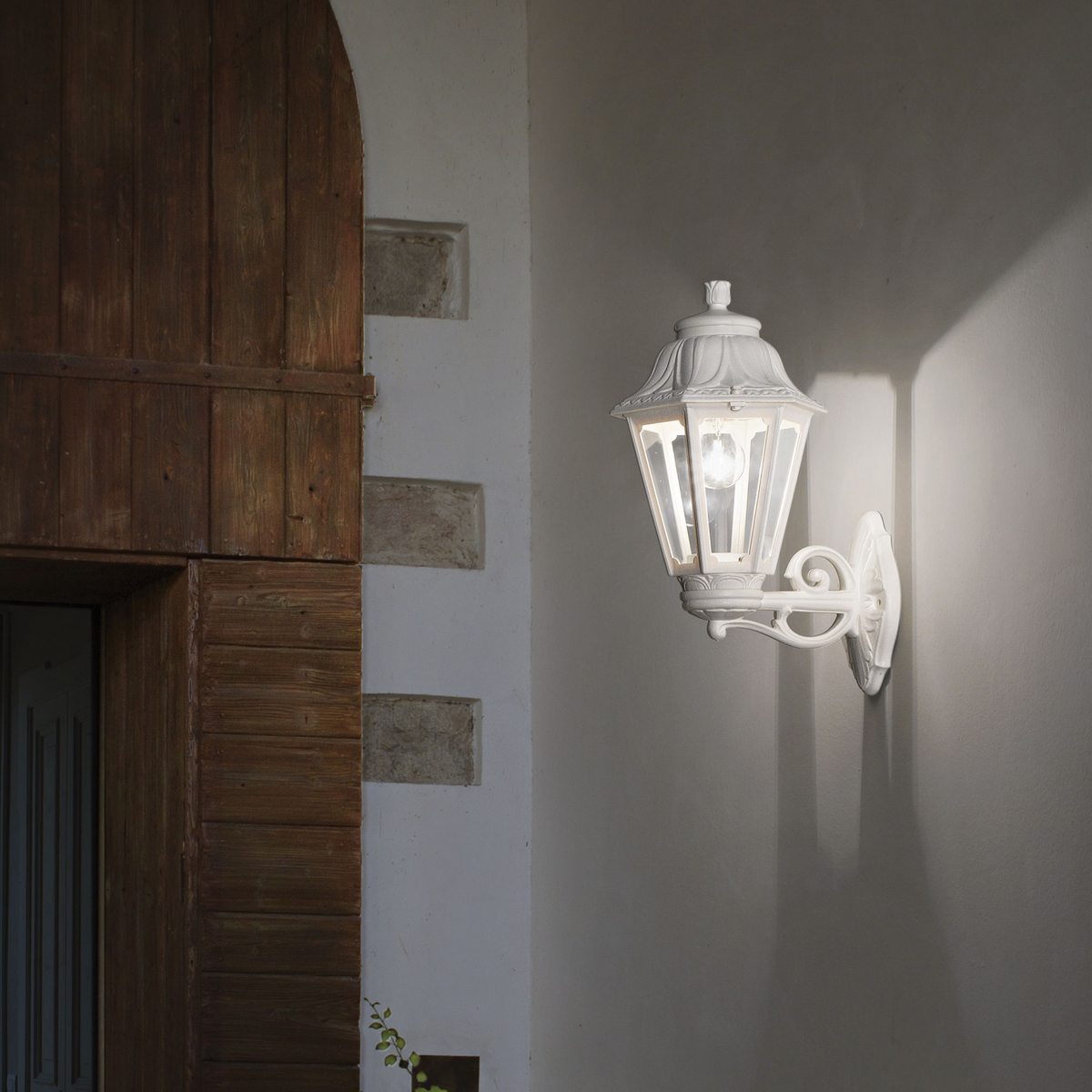 Aplică de exterior Ideal Lux Dafne AP1 Big, alb, 120423
