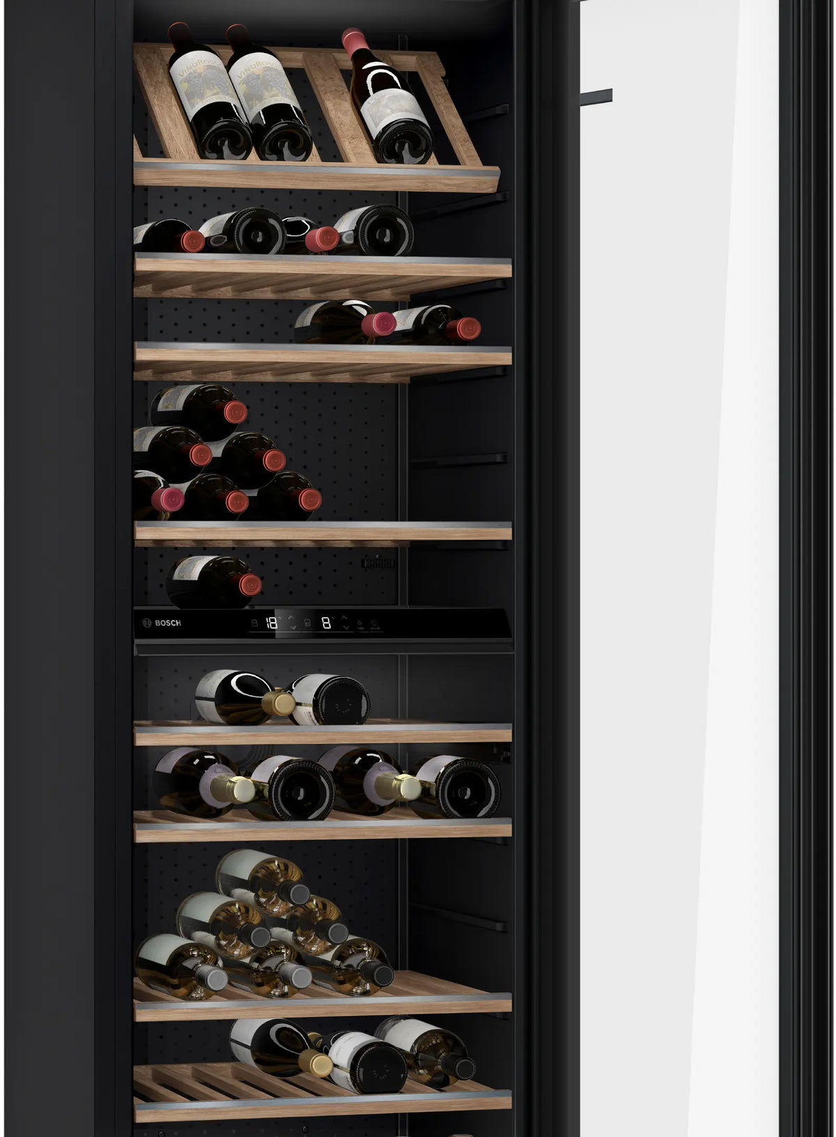 Răcitor de vin Bosch KWK36ABGA, Seria 6, 199 sticle, negru