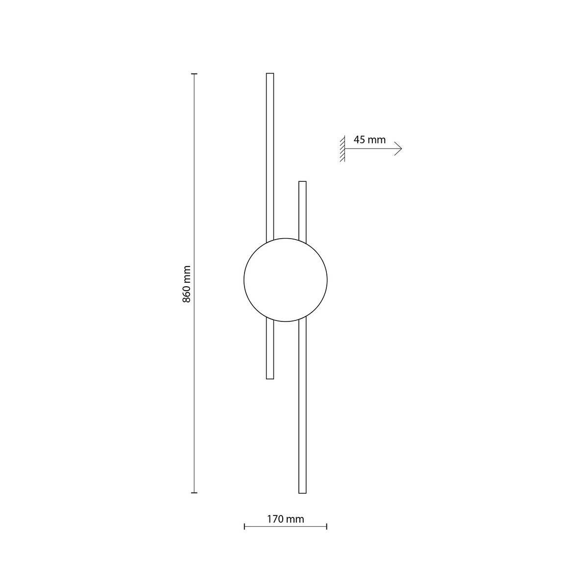 Aplică TK Lighting Java 2, negru, 1367