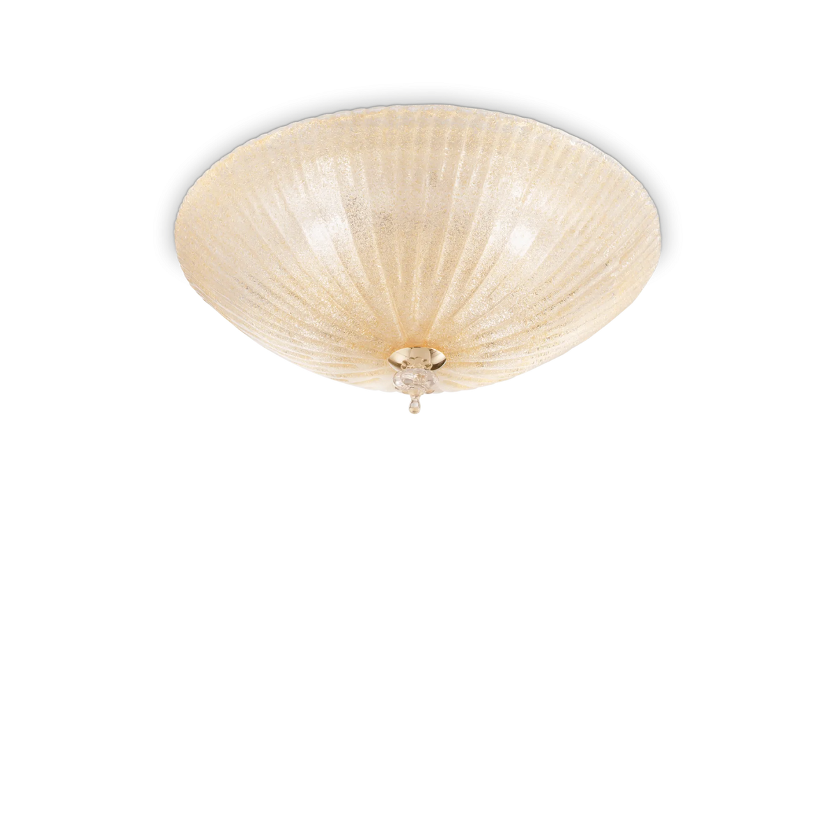 Plafonieră Ideal Lux Shell PL3, chihlimbar, 140179